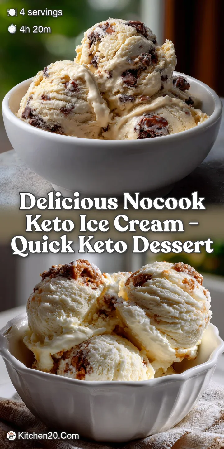 Delicious NoCook Keto Ice Cream - Quick Keto Dessert