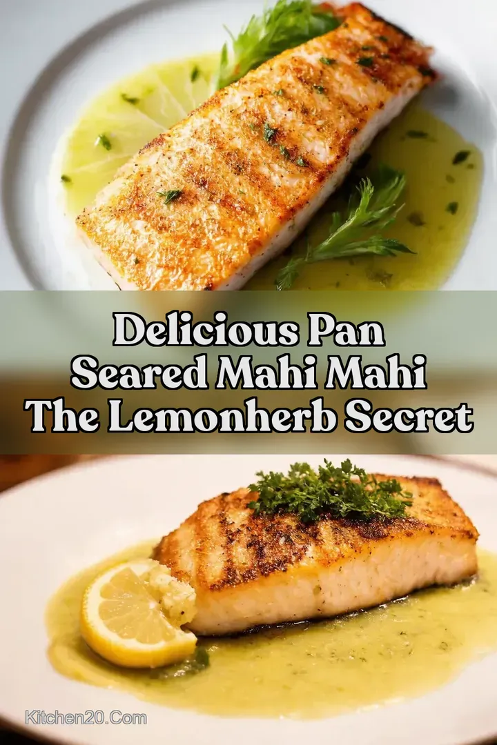 Delicious Pan Seared Mahi Mahi The LemonHerb Secret : PIN FOR LATER Delicious Pan Seared Mahi Mahi The LemonHerb Secret
