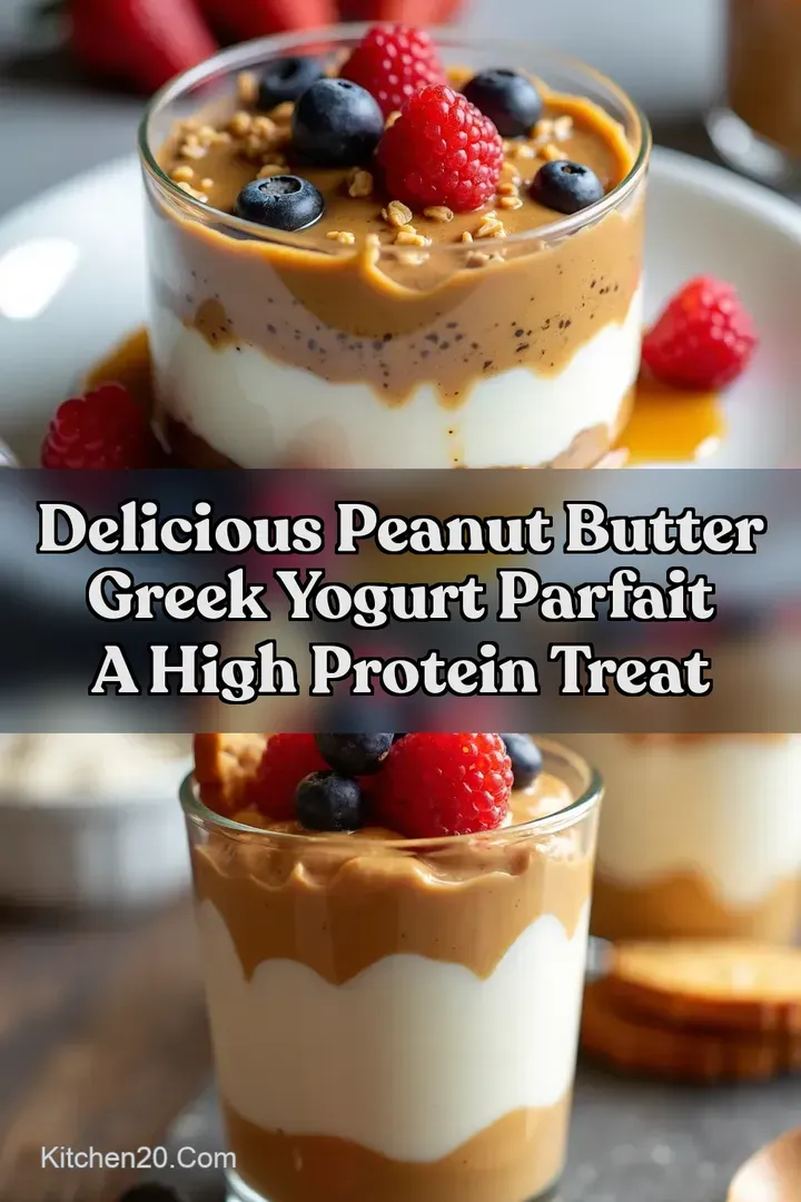 Delicious Peanut Butter Greek Yogurt Parfait A High Protein Treat