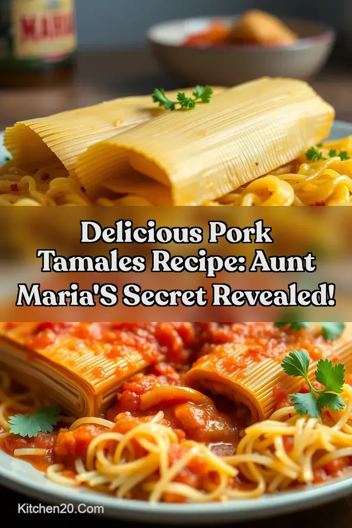 Delicious Pork Tamales Recipe: Aunt Maria&#039 s Secret Revealed!