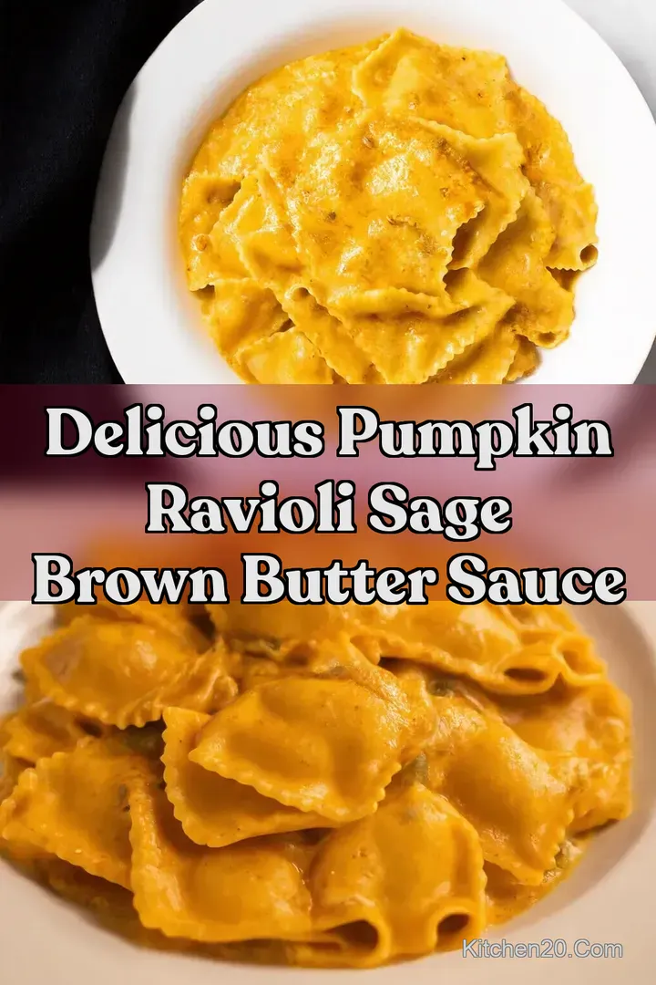 Delicious Pumpkin Ravioli Sage Brown Butter Sauce