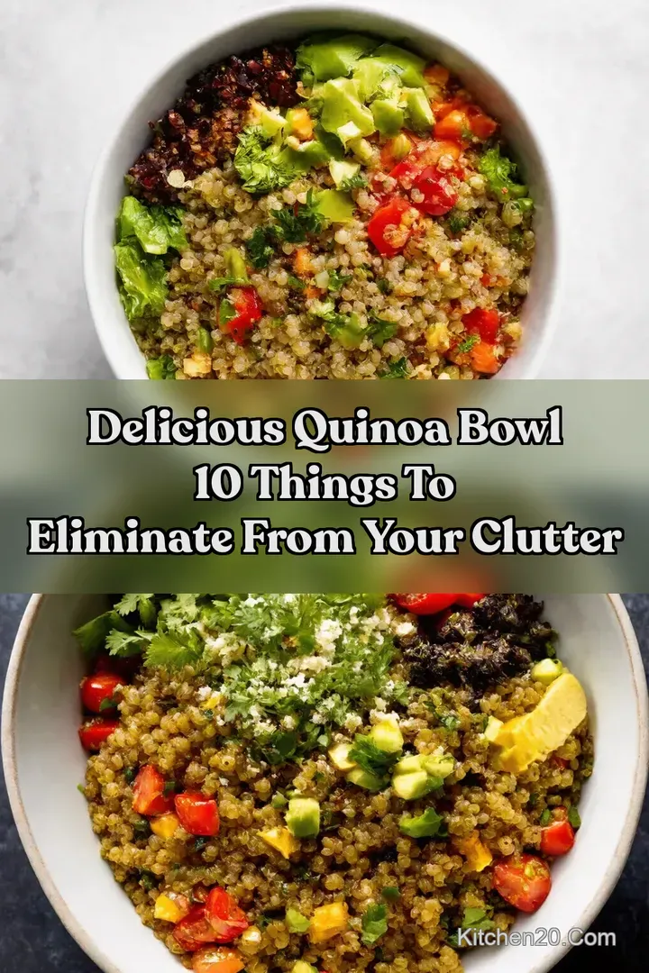 Delicious Quinoa Bowl 10 Things to Eliminate From Your Clutter