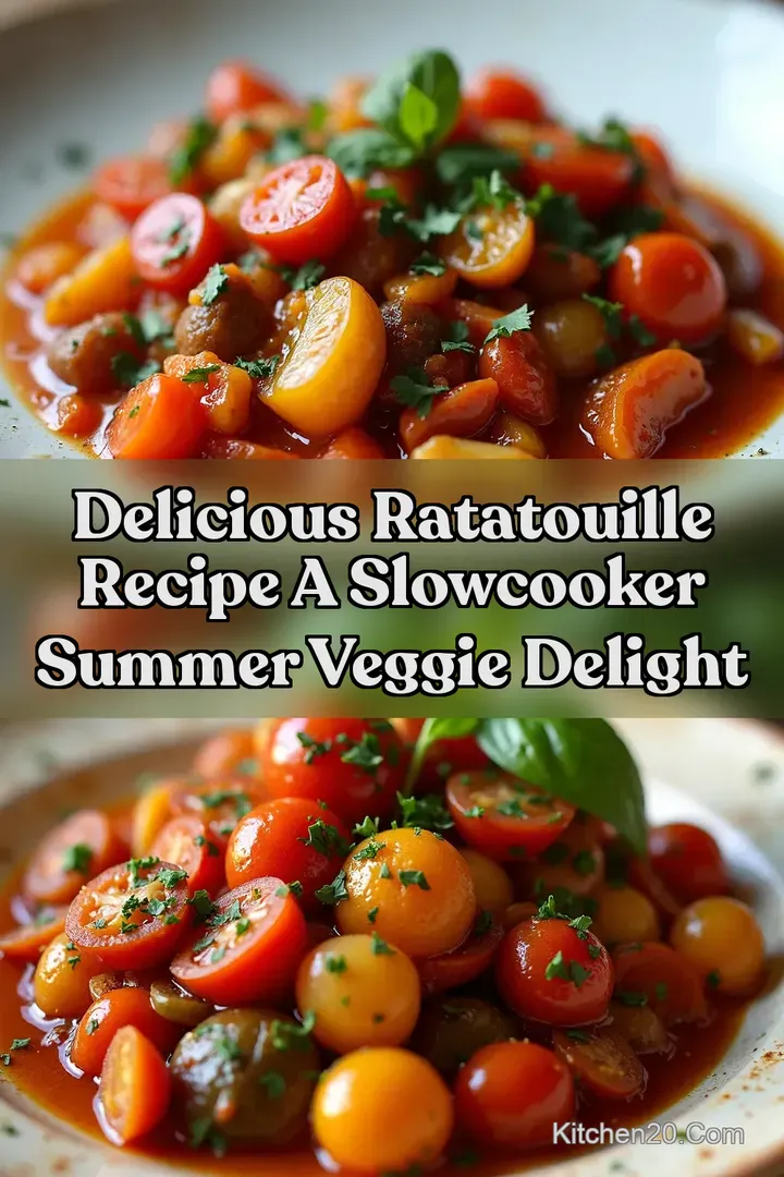 Delicious Ratatouille Recipe A SlowCooker Summer Veggie Delight