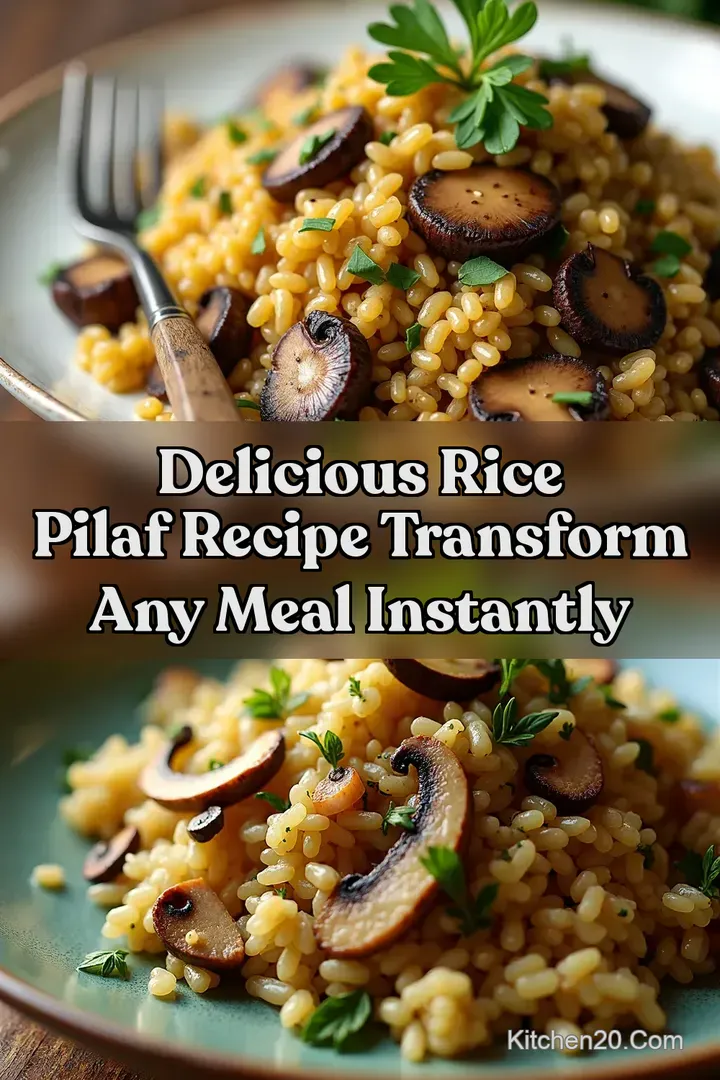Delicious Rice Pilaf Recipe Transform Any Meal Instantly