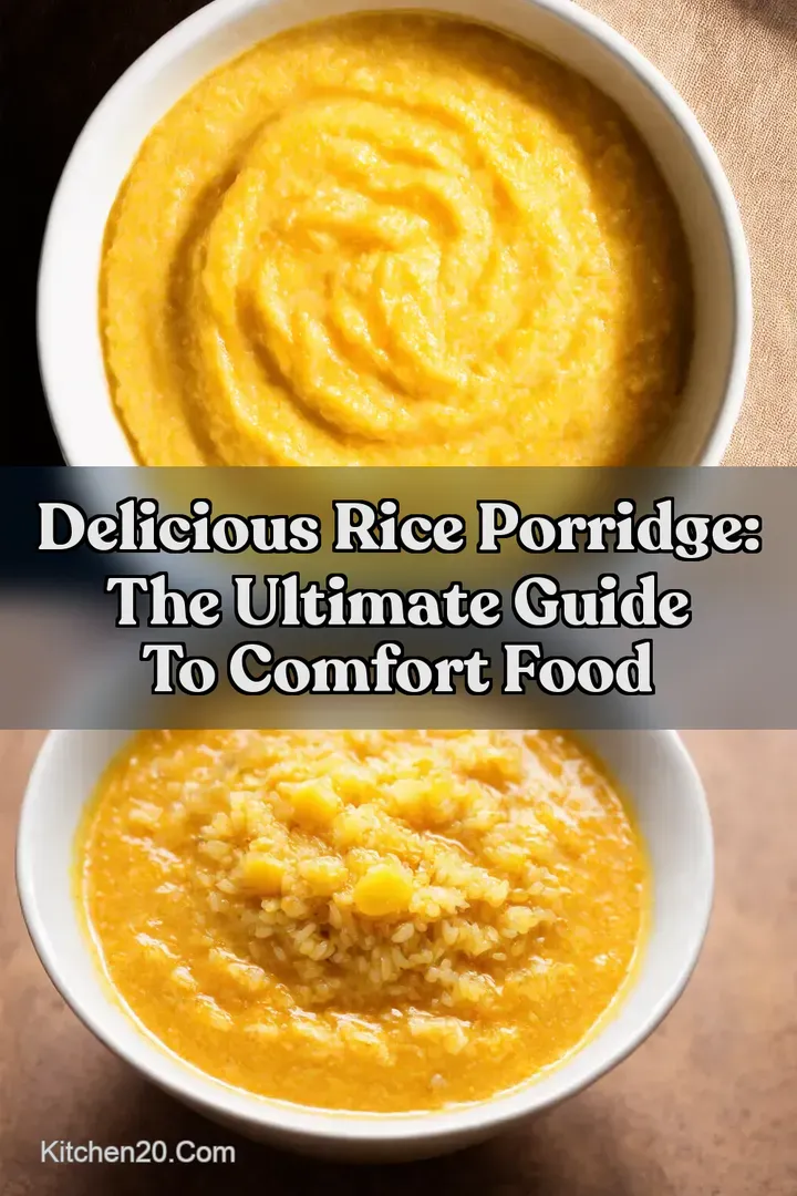 Delicious Rice Porridge: The Ultimate Guide To Comfort Food : PIN FOR LATER Delicious Rice Porridge: The Ultimate Guide To Comfort Food