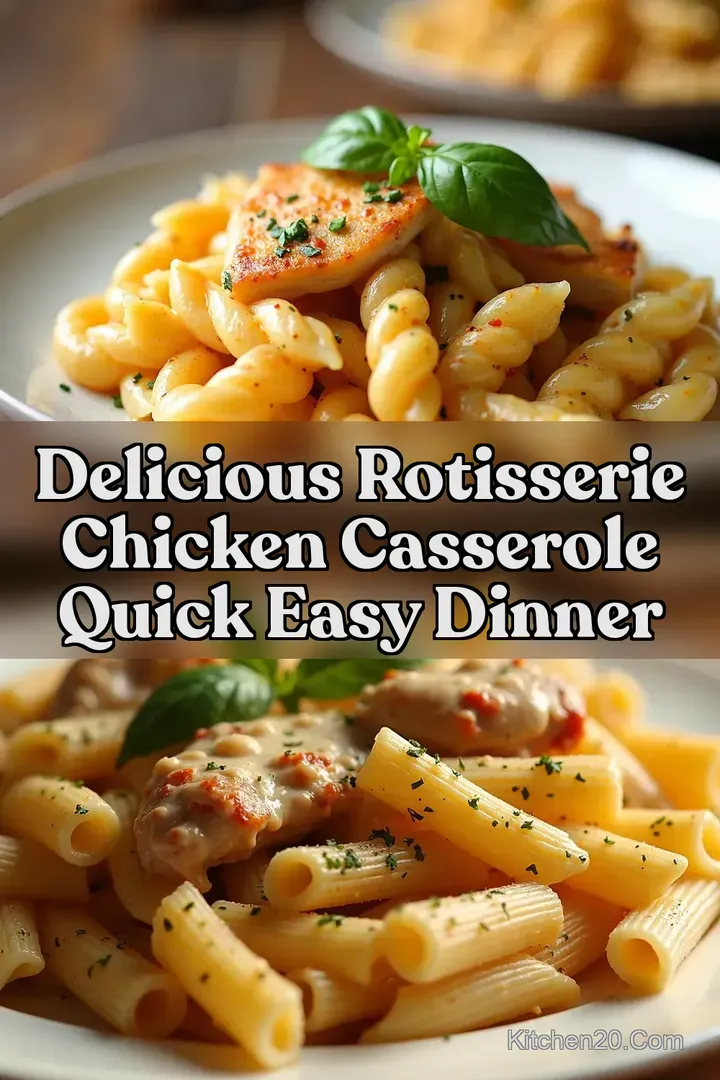 Delicious Rotisserie Chicken Casserole Quick Easy Dinner