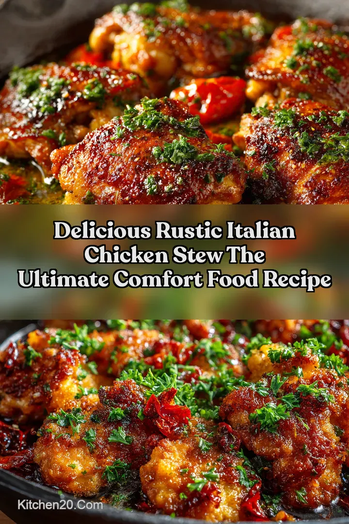 Delicious Rustic Italian Chicken Stew The Ultimate Comfort Food Recipe