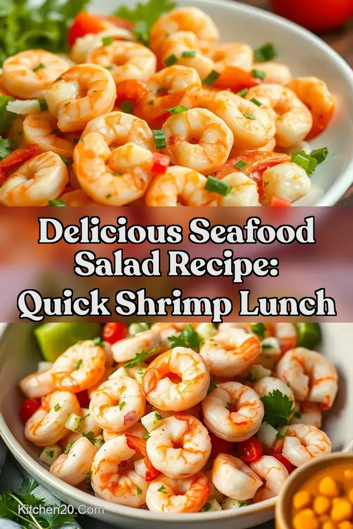 Delicious Seafood Salad Recipe: Quick Shrimp Lunch