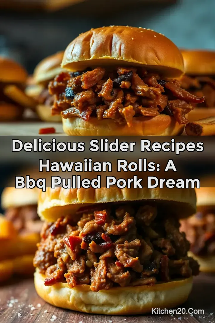 Delicious Slider Recipes Hawaiian Rolls: A BBQ Pulled Pork Dream