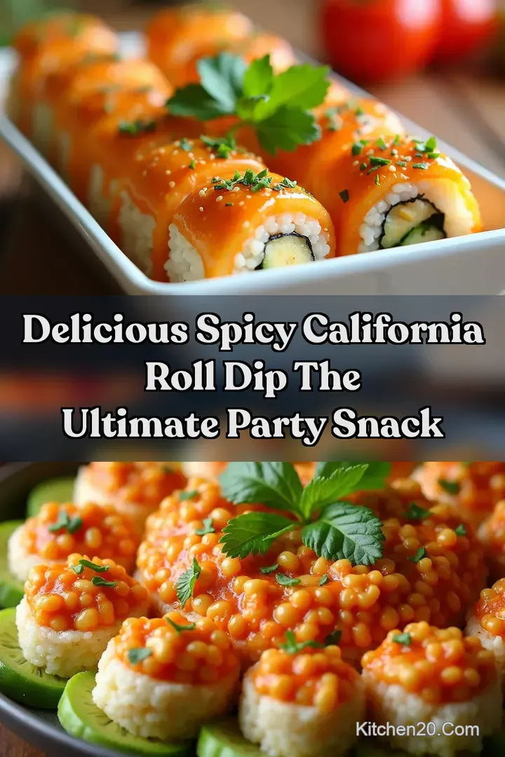 Delicious Spicy California Roll Dip The Ultimate Party Snack