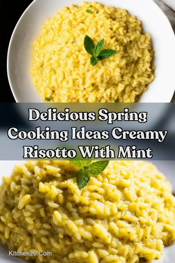 Delicious Spring Cooking Ideas Creamy Risotto With Mint