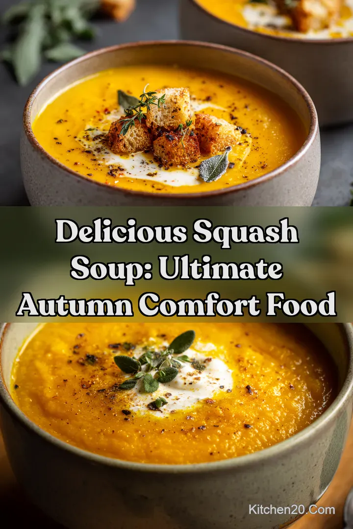 Delicious Squash Soup: Ultimate Autumn Comfort Food : PIN FOR LATER Delicious Squash Soup: Ultimate Autumn Comfort Food