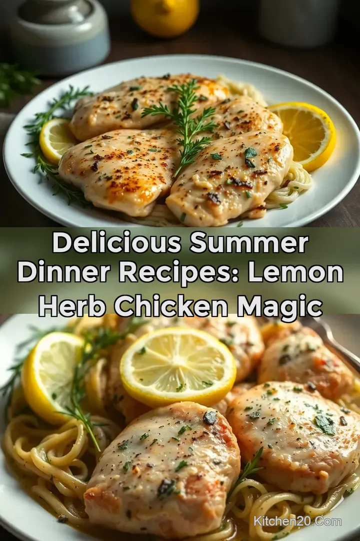 Delicious Summer Dinner Recipes: Lemon Herb Chicken Magic