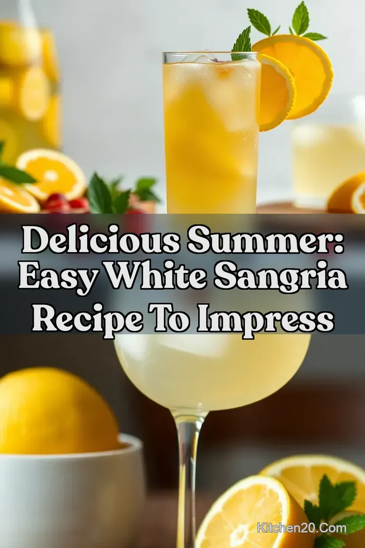 Delicious Summer: Easy White Sangria Recipe to Impress