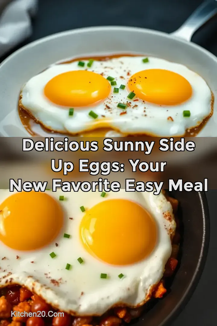 Delicious Sunny Side Up Eggs: Your New Favorite Easy Meal