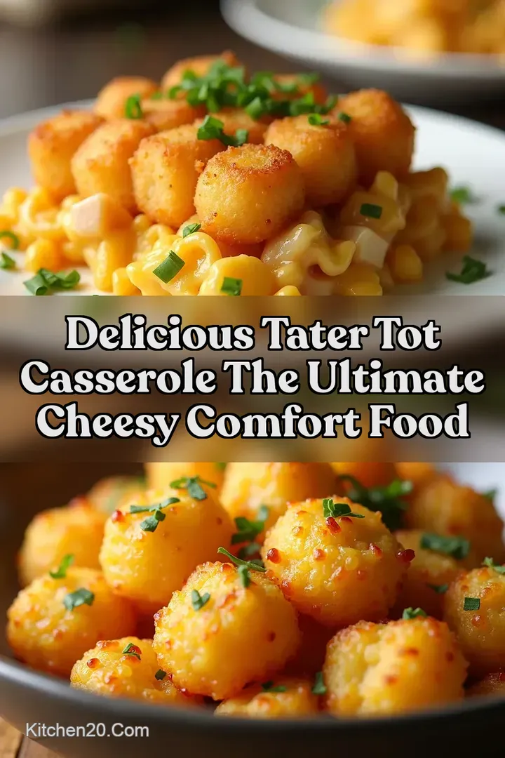 Delicious Tater Tot Casserole The Ultimate Cheesy Comfort Food