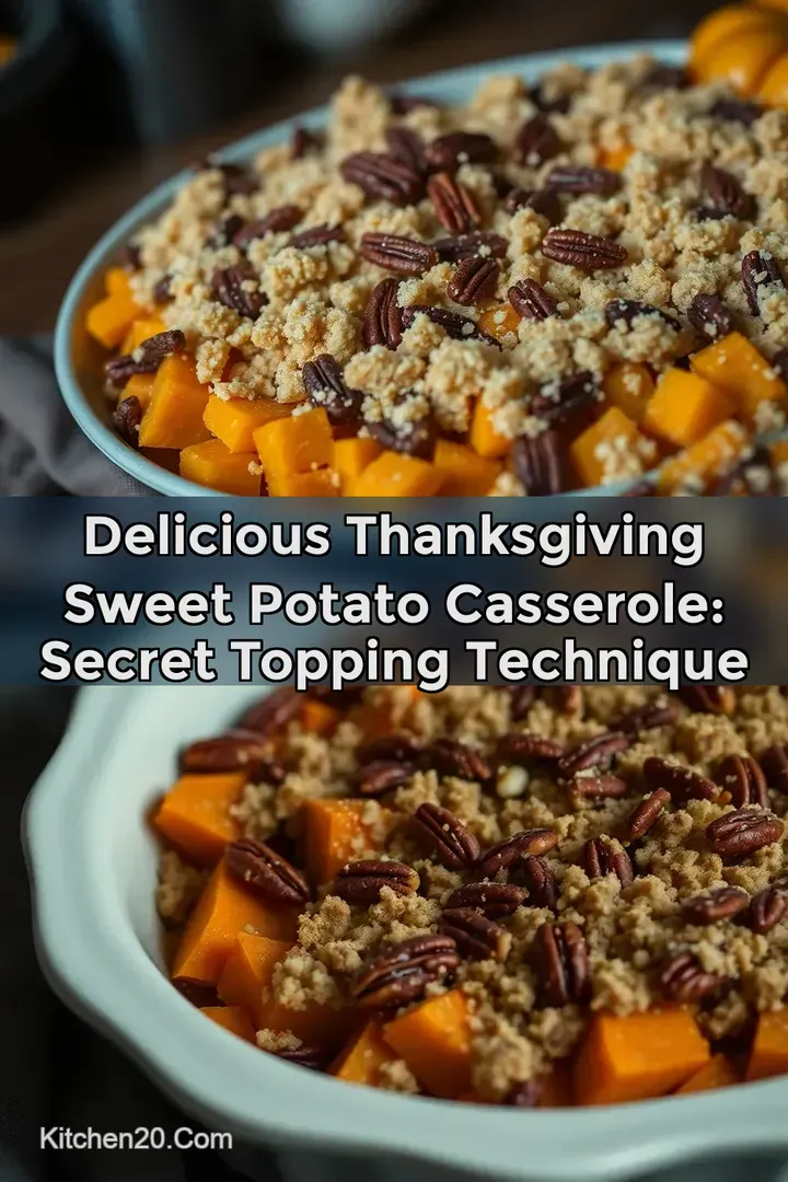 Delicious Thanksgiving Sweet Potato Casserole: Secret Topping Technique