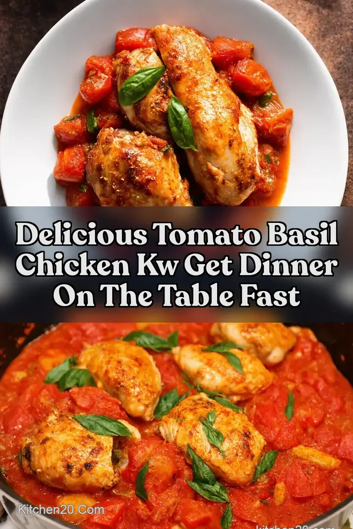 Delicious Tomato Basil Chicken kw Get Dinner on the Table Fast