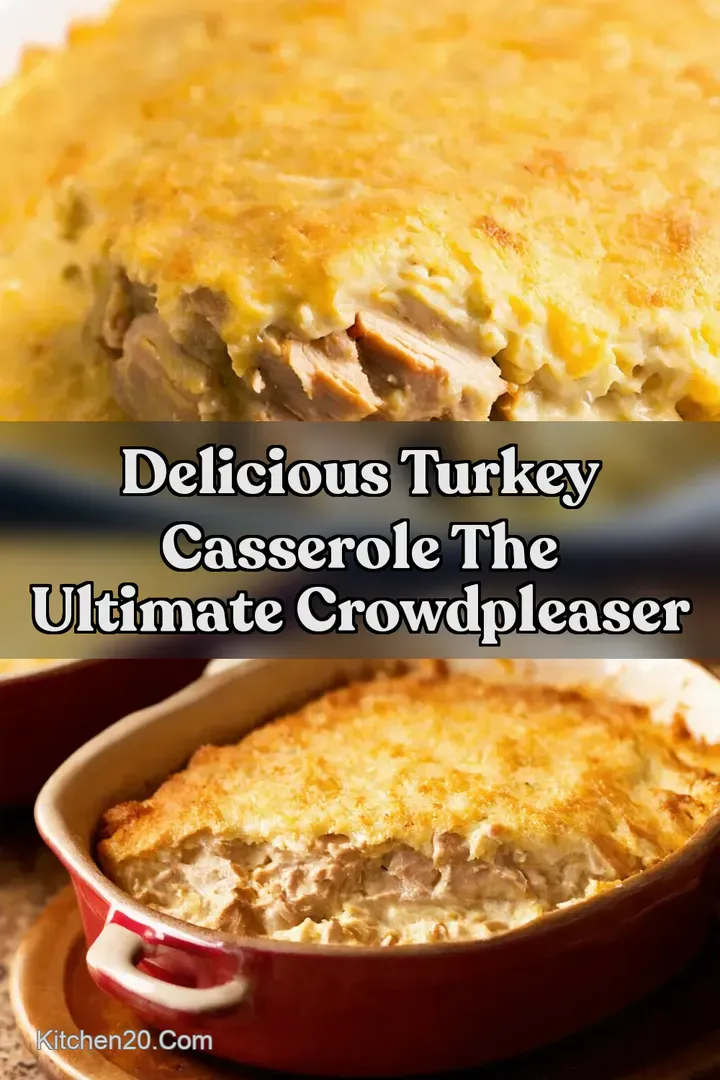 Delicious Turkey Casserole The Ultimate CrowdPleaser : PIN FOR LATER Delicious Turkey Casserole The Ultimate CrowdPleaser