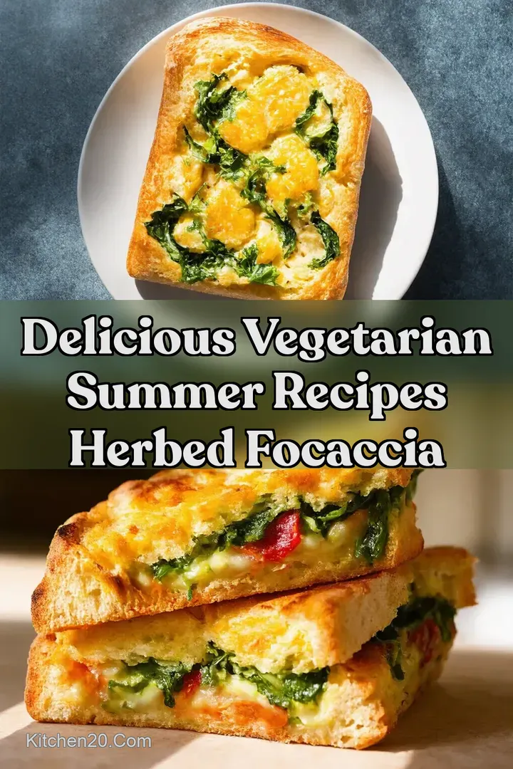 Delicious Vegetarian Summer Recipes Herbed Focaccia