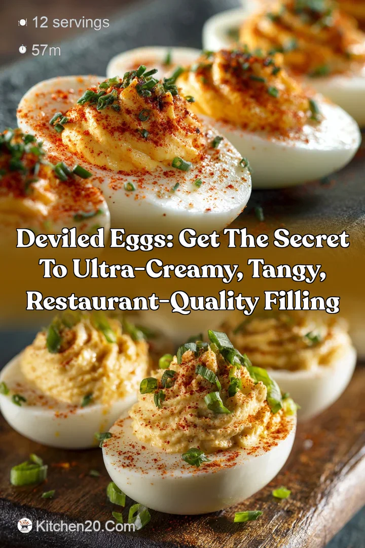 Deviled Eggs: Get the Secret to Ultra-Creamy Tangy Restaurant-Quality Filling