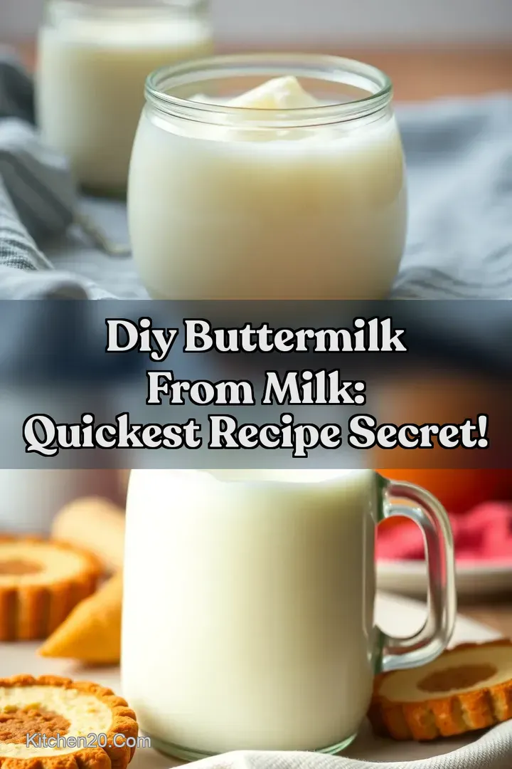 DIY Buttermilk From Milk: Quickest Recipe Secret! : PIN FOR LATER DIY Buttermilk From Milk: Quickest Recipe Secret!