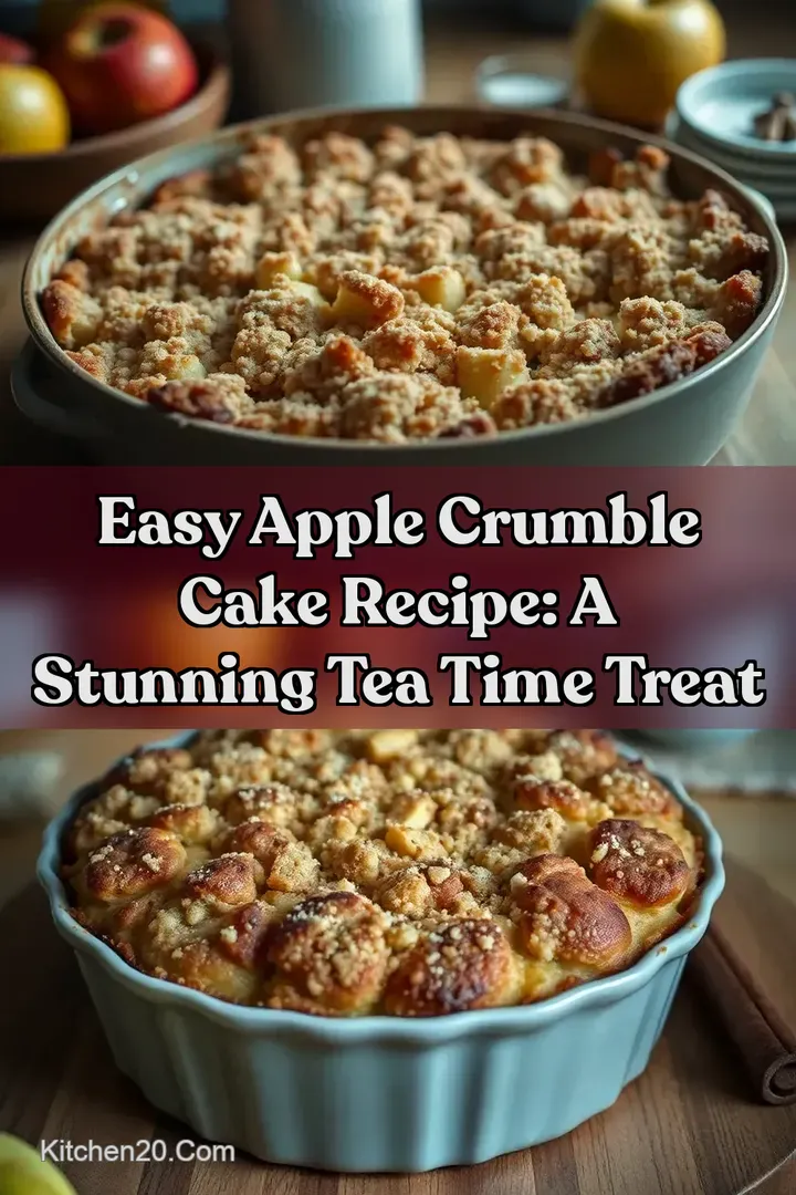 Easy Apple Crumble Cake Recipe: A Stunning Tea Time Treat