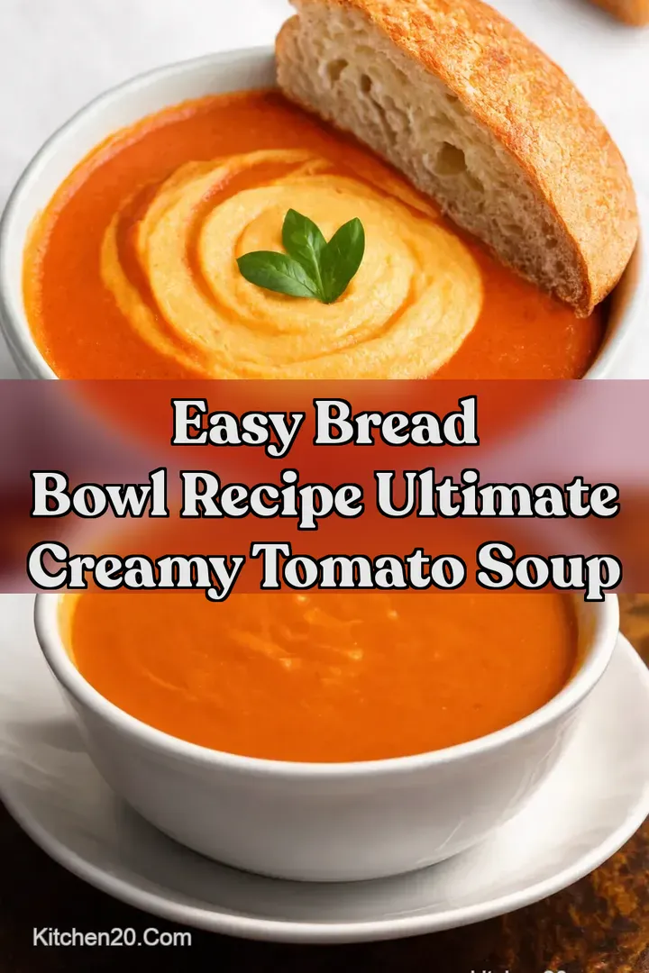 Easy Bread Bowl Recipe Ultimate Creamy Tomato Soup
