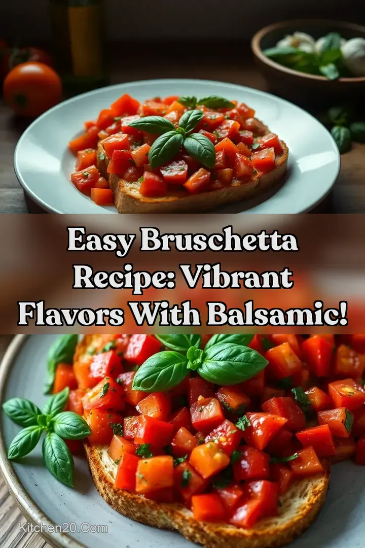 Easy Bruschetta Recipe: Vibrant Flavors With Balsamic!