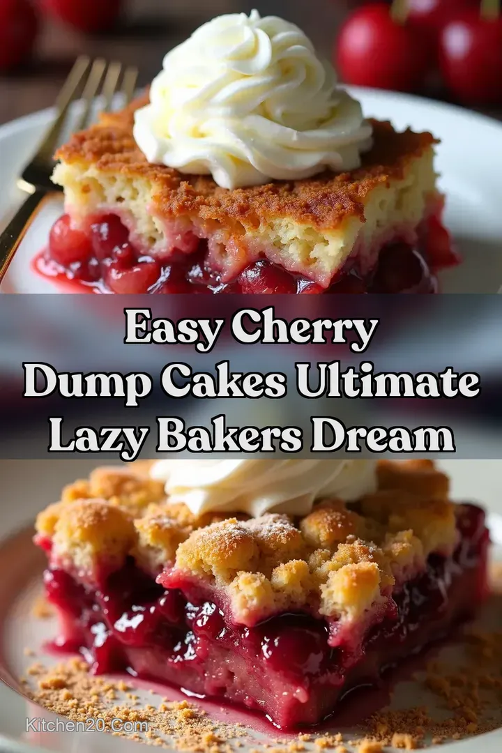 Easy Cherry Dump Cakes Ultimate Lazy Bakers Dream