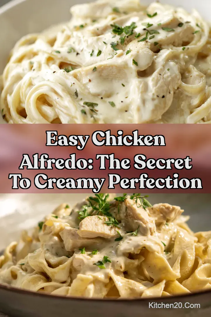 Easy Chicken Alfredo: The Secret to Creamy Perfection : PIN FOR LATER Easy Chicken Alfredo: The Secret to Creamy Perfection