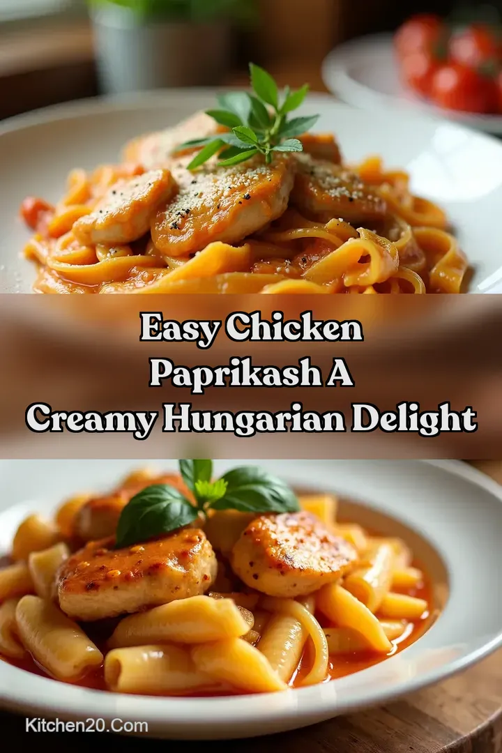 Easy Chicken Paprikash A Creamy Hungarian Delight