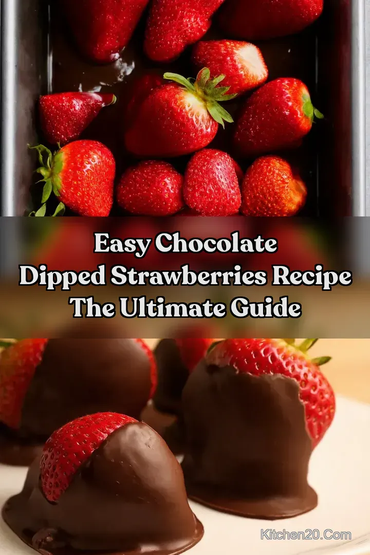 Easy Chocolate Dipped Strawberries Recipe The Ultimate Guide : PIN FOR LATER Easy Chocolate Dipped Strawberries Recipe The Ultimate Guide