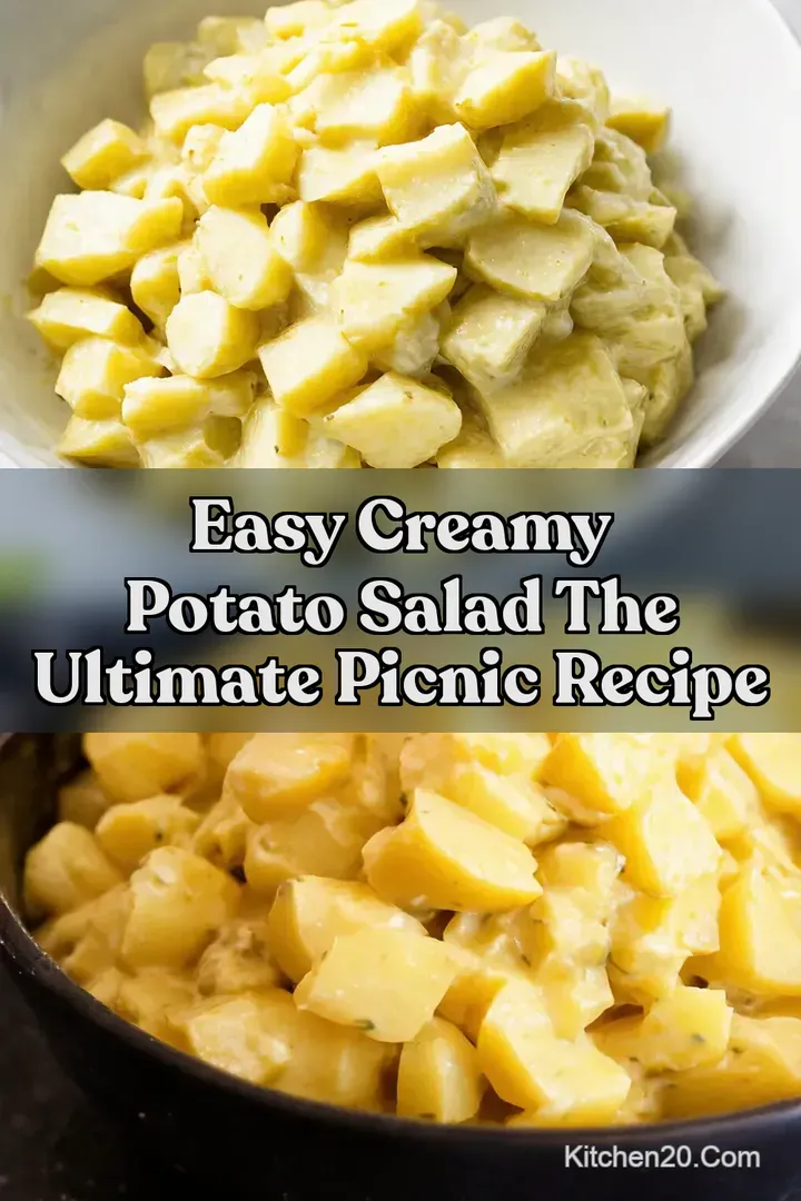 Easy Creamy Potato Salad The Ultimate Picnic Recipe : PIN FOR LATER Easy Creamy Potato Salad The Ultimate Picnic Recipe
