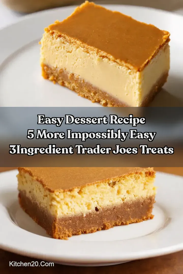 Easy Dessert Recipe 5 More Impossibly Easy 3Ingredient Trader Joes Treats