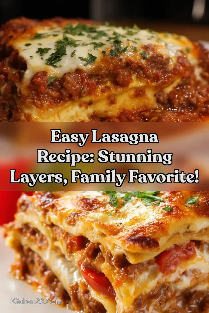 Easy Lasagna Recipe: Stunning Layers Family Favorite!