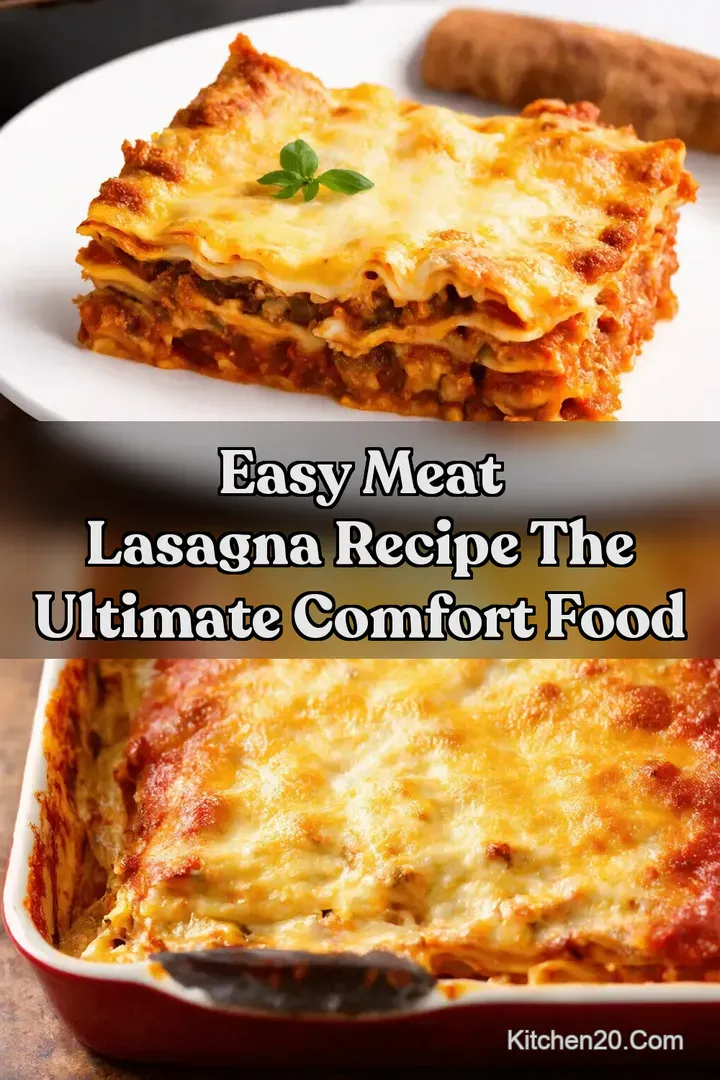 Easy Meat Lasagna Recipe The Ultimate Comfort Food