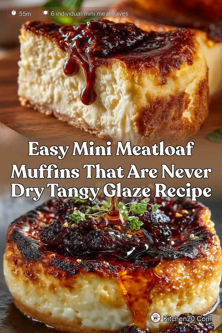 Easy Mini Meatloaf Muffins That Are Never Dry Tangy Glaze Recipe