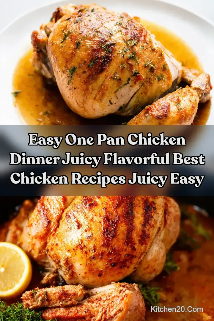 Easy One Pan Chicken Dinner Juicy Flavorful best chicken recipes juicy easy