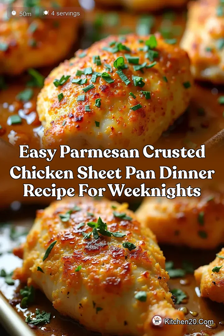 Easy Parmesan Crusted Chicken Sheet Pan Dinner Recipe for Weeknights