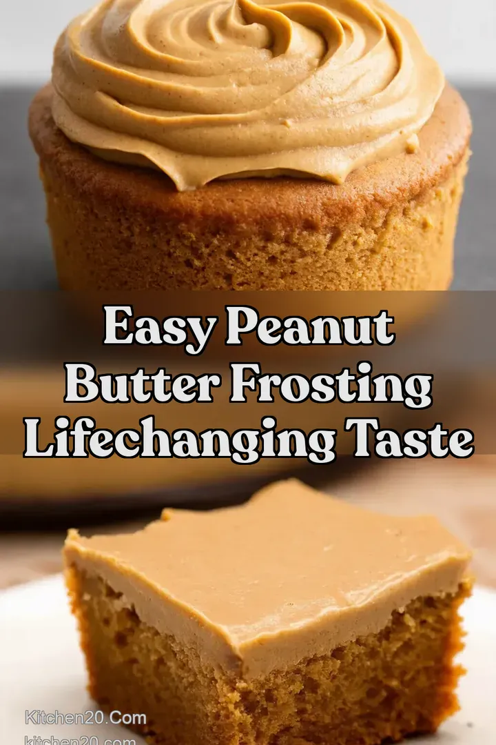Easy Peanut Butter Frosting LifeChanging Taste : PIN FOR LATER Easy Peanut Butter Frosting LifeChanging Taste