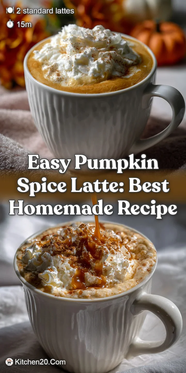 Easy Pumpkin Spice Latte: Best Homemade Recipe