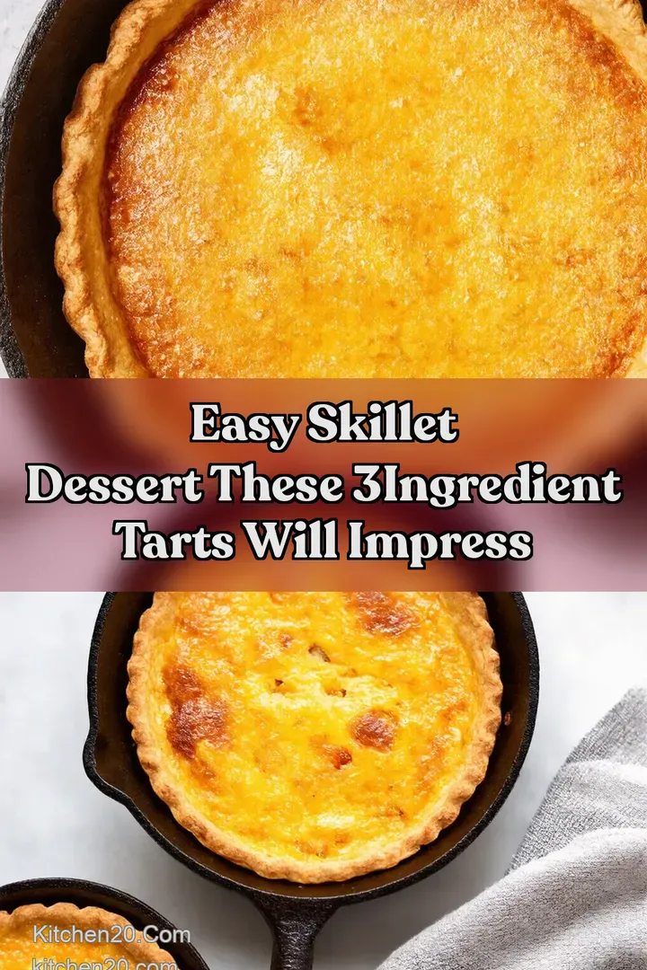 Easy Skillet Dessert These 3Ingredient Tarts Will Impress