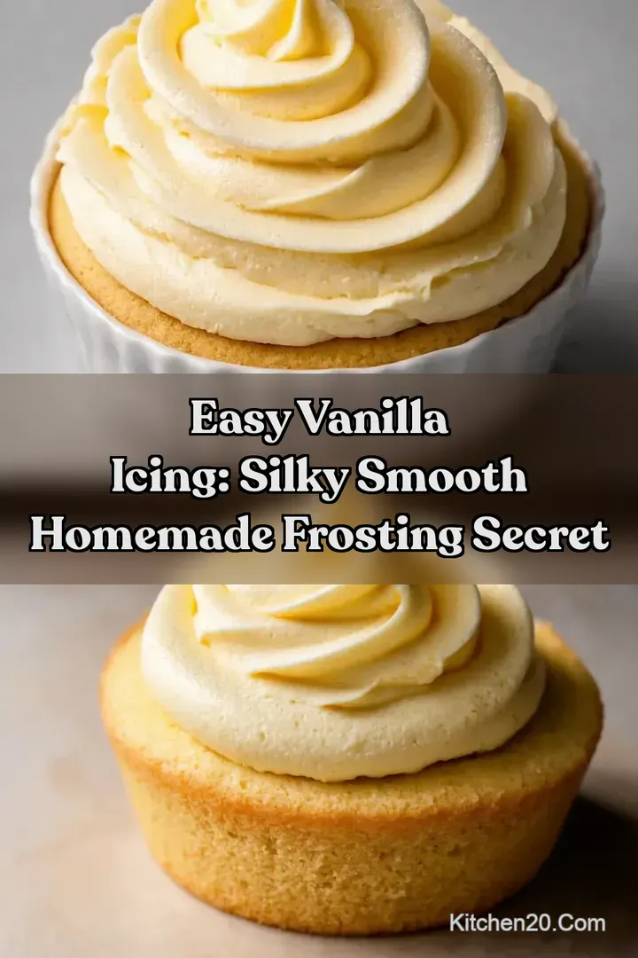 Easy Vanilla Icing: Silky Smooth Homemade Frosting Secret : PIN FOR LATER Easy Vanilla Icing: Silky Smooth Homemade Frosting Secret
