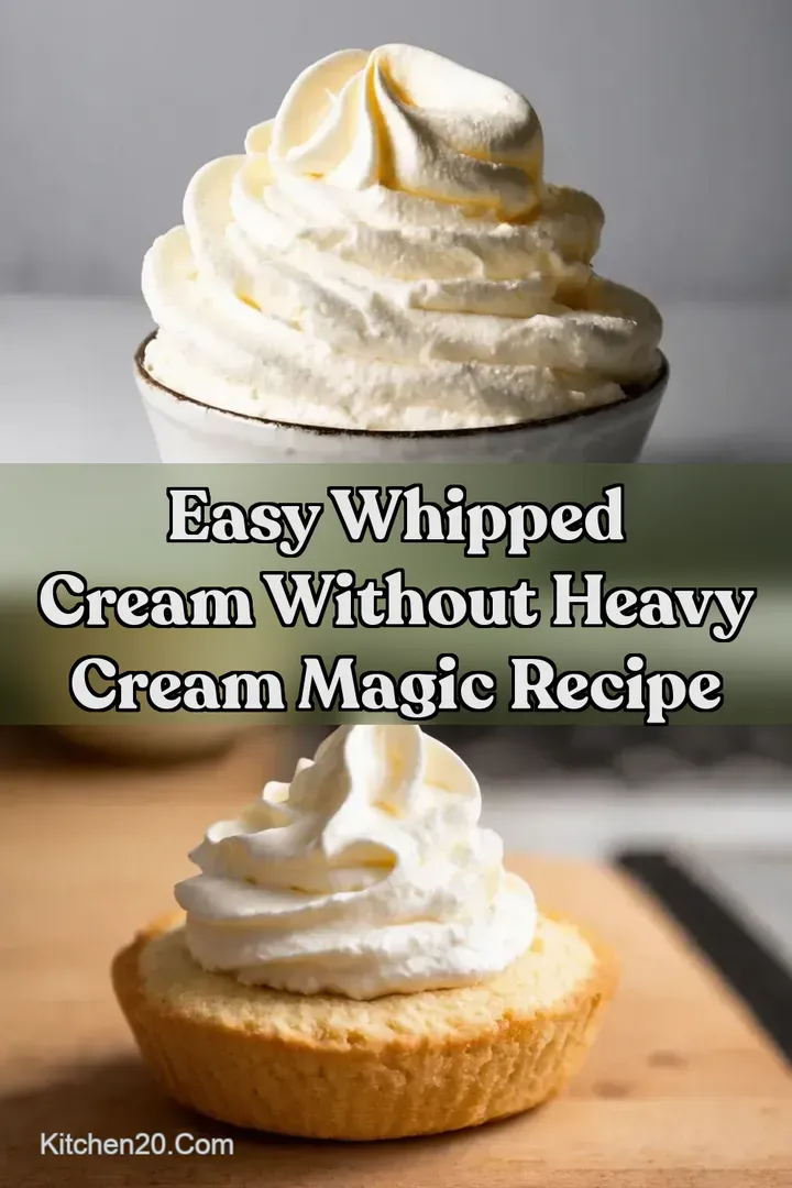 Easy Whipped Cream Without Heavy Cream Magic Recipe