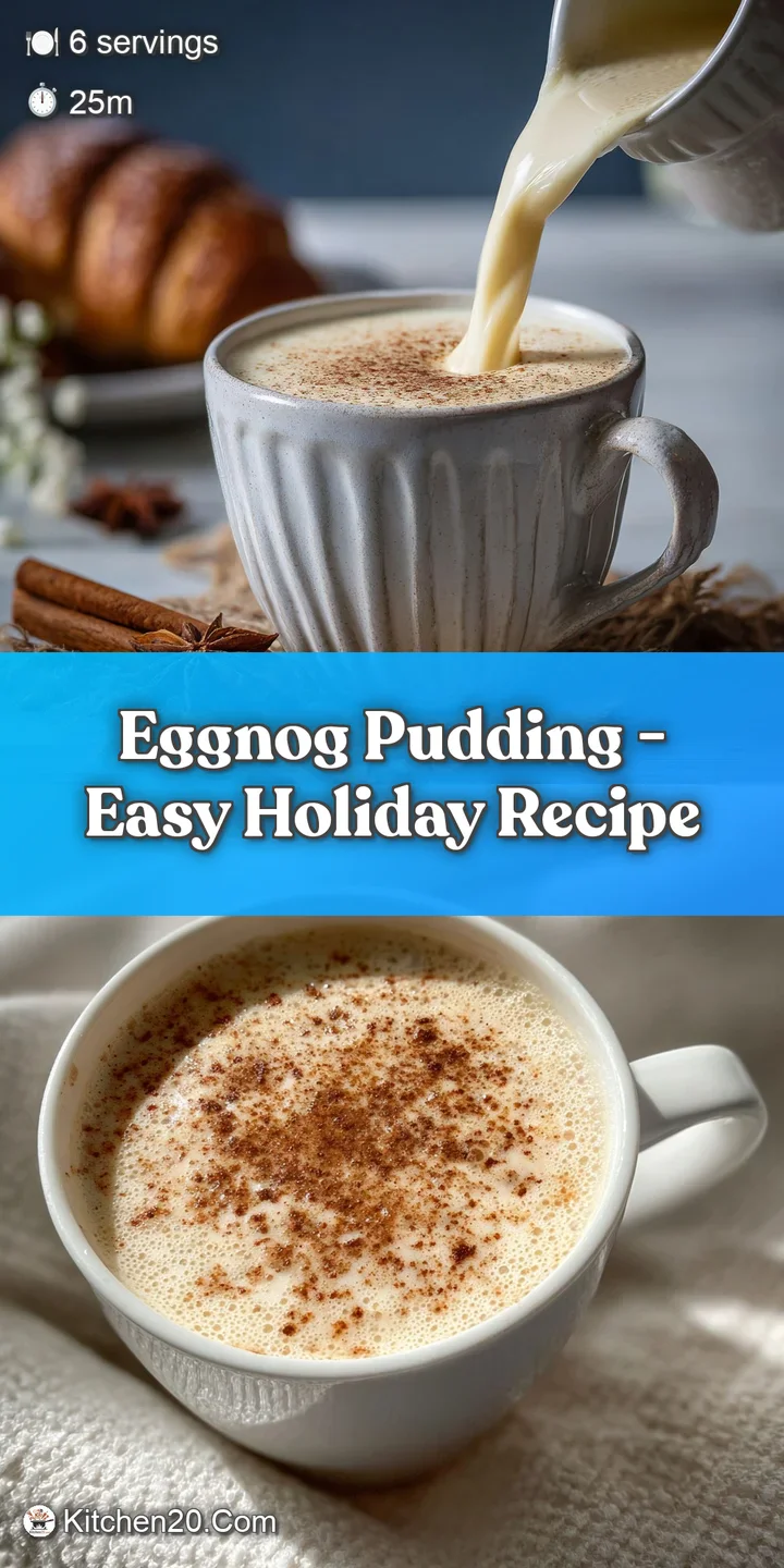 Close-up of luscious eggnog, swirled with spice. Visible flecks of nutmeg and a velvety texture promise a comforting drink.