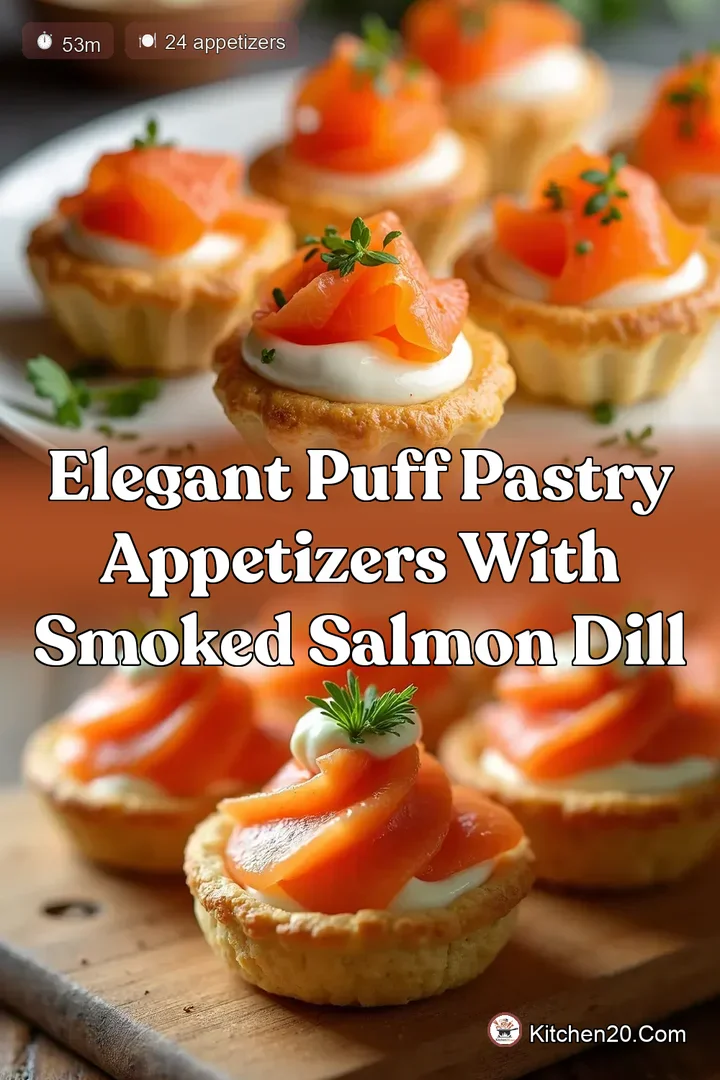 Elegant Puff Pastry Appetizers with Smoked Salmon Dill
