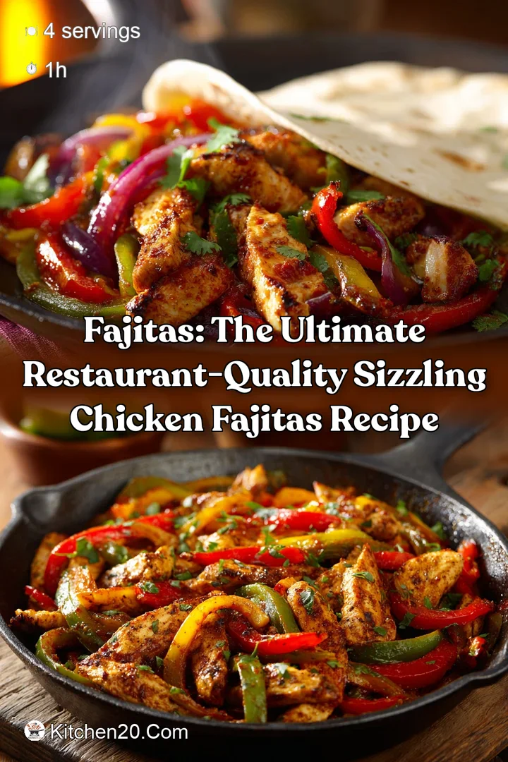 Fajitas: The Ultimate Restaurant-Quality Sizzling Chicken Fajitas Recipe