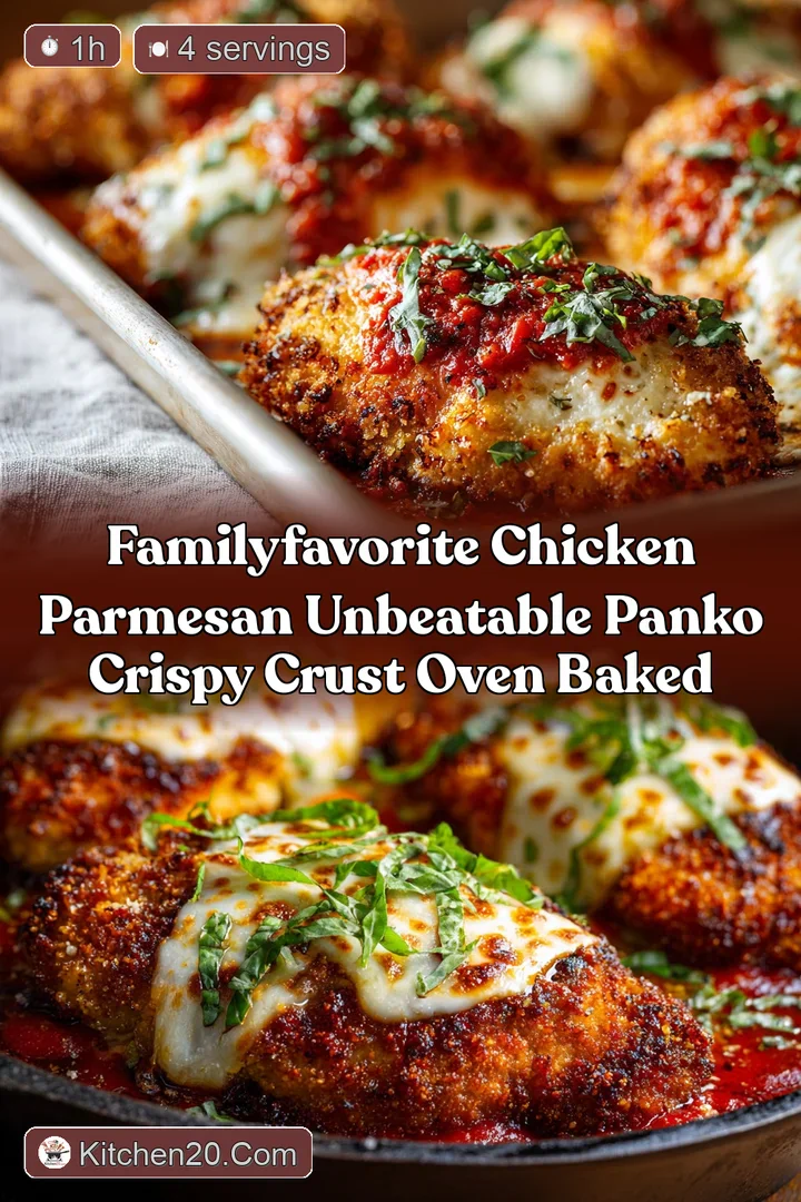 FamilyFavorite Chicken Parmesan Unbeatable Panko Crispy Crust Oven Baked