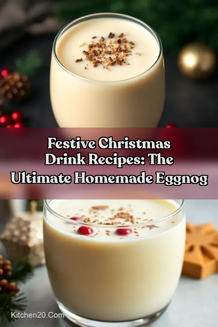 Festive Christmas Drink Recipes: The Ultimate Homemade Eggnog : PIN FOR LATER Festive Christmas Drink Recipes: The Ultimate Homemade Eggnog